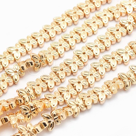 Electroplate Non-magnetic Synthetic Hematite Beads Strands G-L485-16-G-1