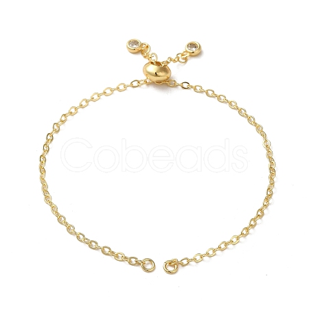 Rack Plating Brass Cable Chain Link Bracelet Making KK-TAC0016-05G-1