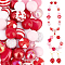 PandaHall Elite 1 Set Mixed Style Acrylic Round Beads Sets, Red, 19~20mm, Hole: 2mm, about 50pcs/bag