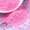 MIYUKI Round Rocailles Beads, Japanese Seed Beads, 11/0, (RR415) Dyed Opaque Cotton Candy Pink, 2x1.3mm, Hole: 0.8mm, about 50000pcs/pound