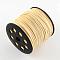 Faux Suede Cord, Faux Suede Lace, Cornsilk, 2.7x1.4mm, about 98.42 yards(90m)/roll