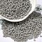 Baking Paint Glass Seed Beads, Donut, Slate Gray, 8/0, 2.5~3x1~1.5mm, Hole: 1~1.2mm, about 40909pcs/1pound