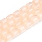 Natural Selenite Beads Strands, Dyed, Drum, PeachPuff, 12x8mm, Hole: 1.2mm, about 32pcs/strand, 15.43''(39.2cm)